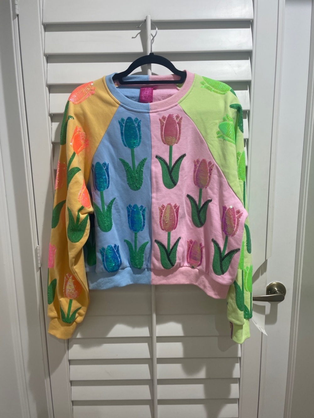 Queen of sparkles tulip sweater